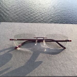 Silhouette Titan Minimal Art Eyeglasses High Shine Plum 5416 Made in Austria